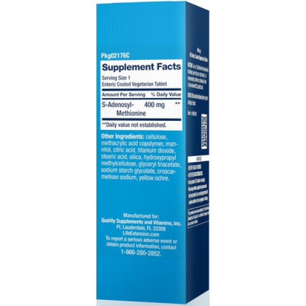 Encontraproduto.com.br - Same, S-adenosil-metionina, 400 Mg, 30 Comprimidos Com Revestimento Entérico