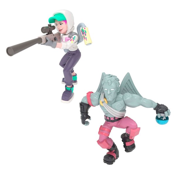 Mini Figuras Fortnite Love Ranger e Teknique- Fun Divirta-se