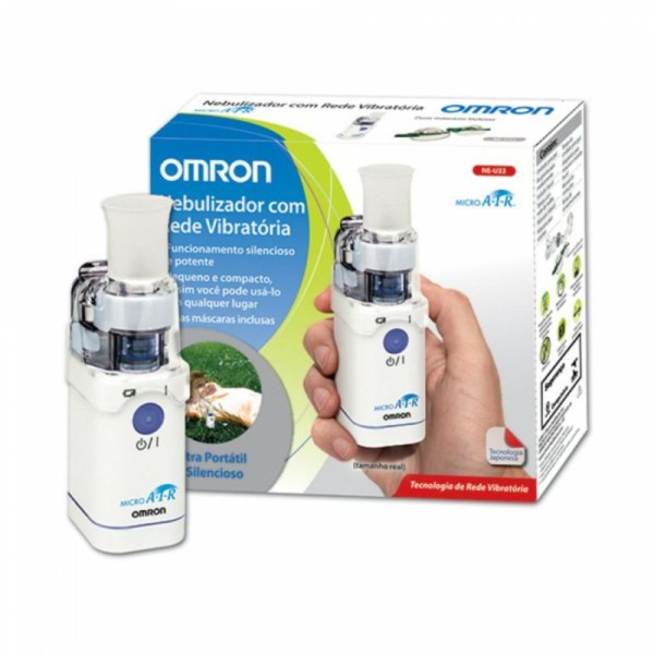 Encontraproduto.com.br - Aparelho De Aerosol Omron Inalador Micro Air Com Rede Vibratória Ne-u22