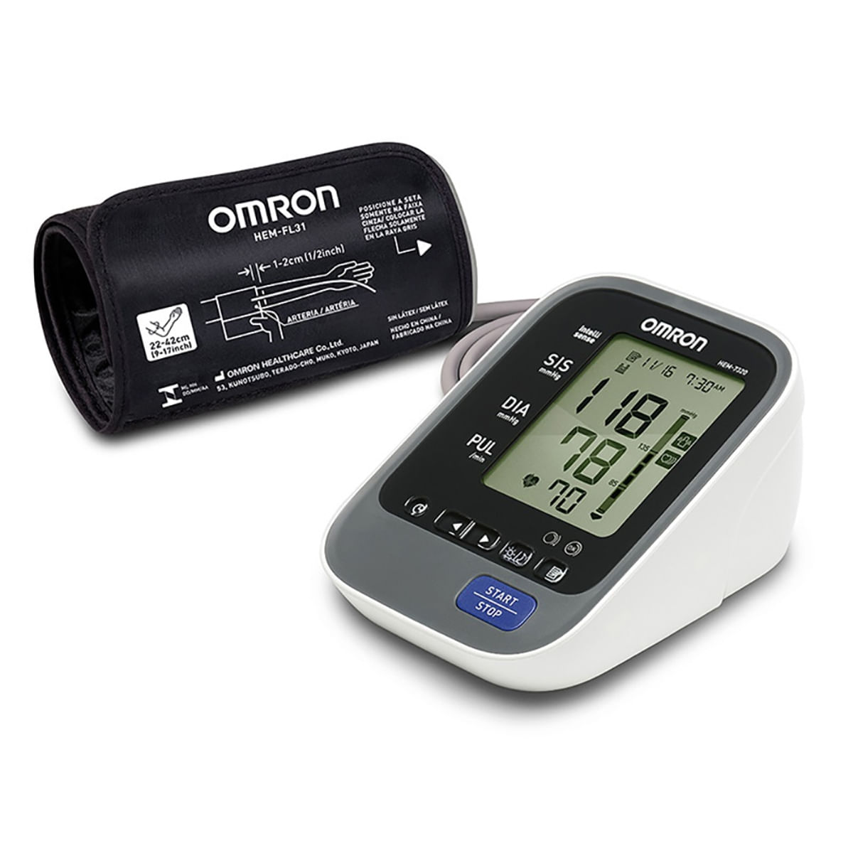 Encontraproduto.com.br - Monitor De Pressão Omron Digital De Braço Automático Mommy