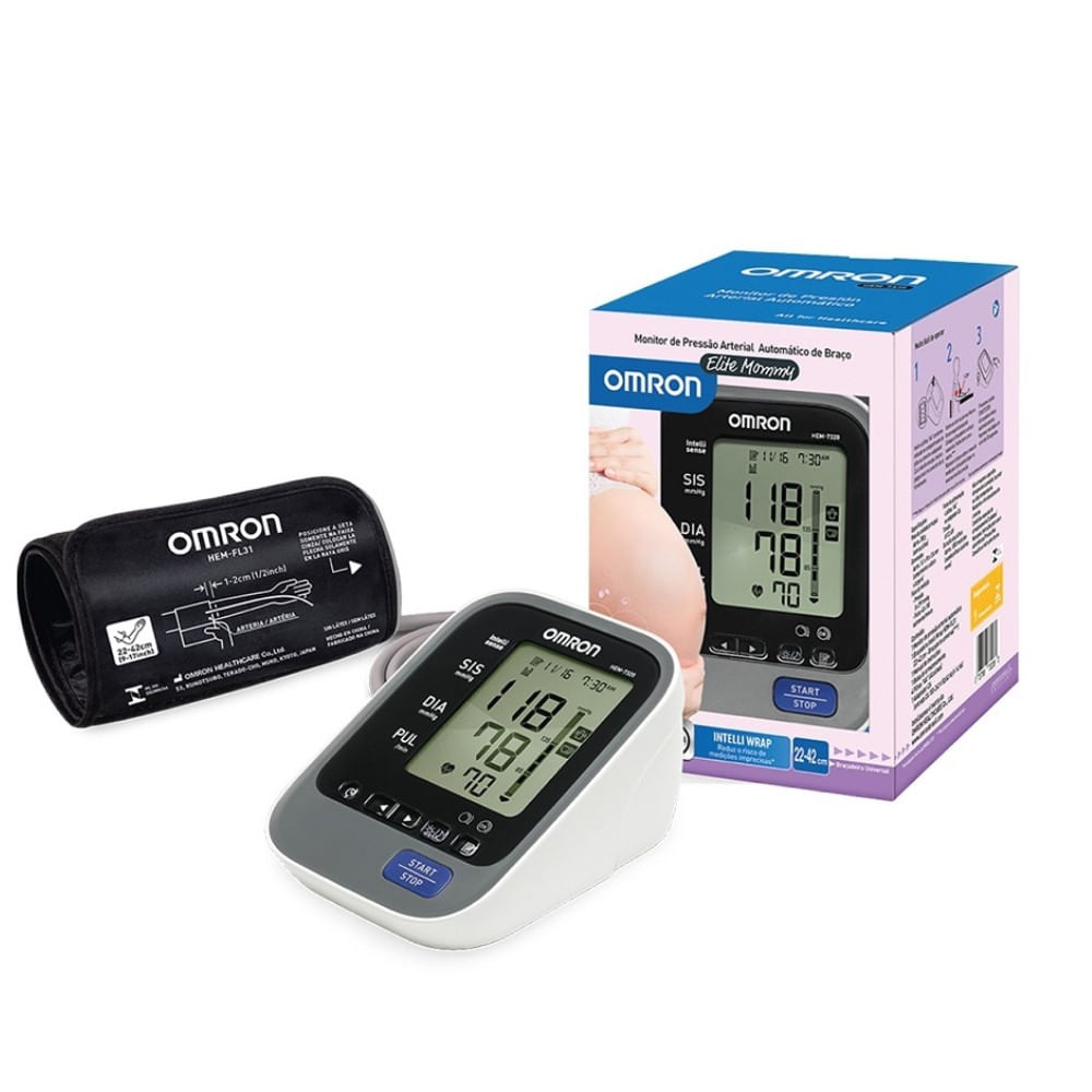 Encontraproduto.com.br - Monitor De Pressão Omron Digital De Braço Automático Mommy