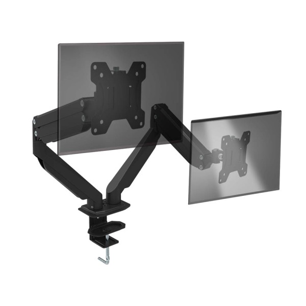 Encontraproduto.com.br - Suporte de Mesa Articulado p/ até 2 Monitores 17 A 32 Polegadas Com Ajuste de Altura e Pistão a Gás - AC372OUT [Reembalado]