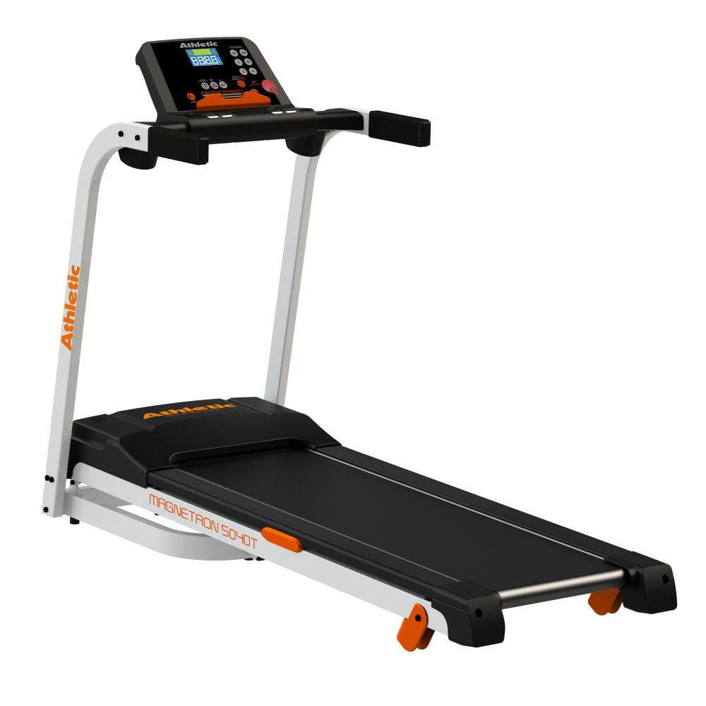 Encontraproduto.com.br - Esteira Eletrônica Athletic Magnetron 5040T Motor 5.0 HPM ATE 16KM/H 130KG 2 Níveis de Inclinação Bivolt 3857