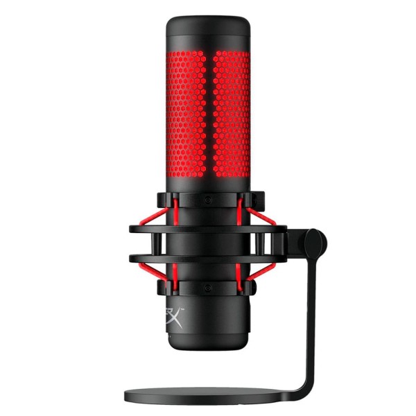 Encontraproduto.com.br - Microfone HyperX QuadCast, LED, USB, Preto, HX-MICQC-BK