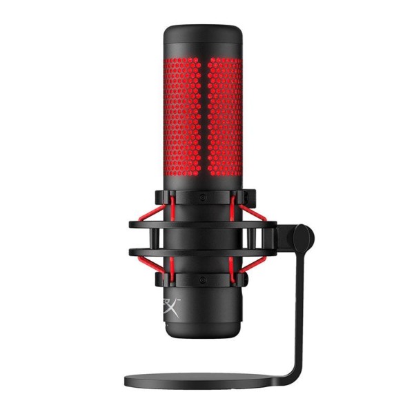 Encontraproduto.com.br - Microfone HyperX QuadCast, LED, USB, Preto, HX-MICQC-BK