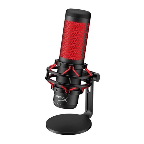 Encontraproduto.com.br - Microfone HyperX QuadCast, LED, USB, Preto, HX-MICQC-BK