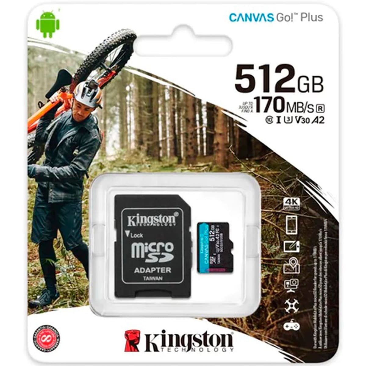 Encontraproduto.com.br - Cartão de Memória SD XC HD 64GB SDS2/64GB - Kingston