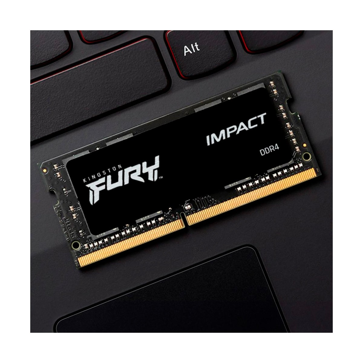 Encontraproduto.com.br - Memória Gamer Kingston 16GB SODIMM DDR4 Fury Impact 3200MHz 1,2V 1Rx8 para notebooks