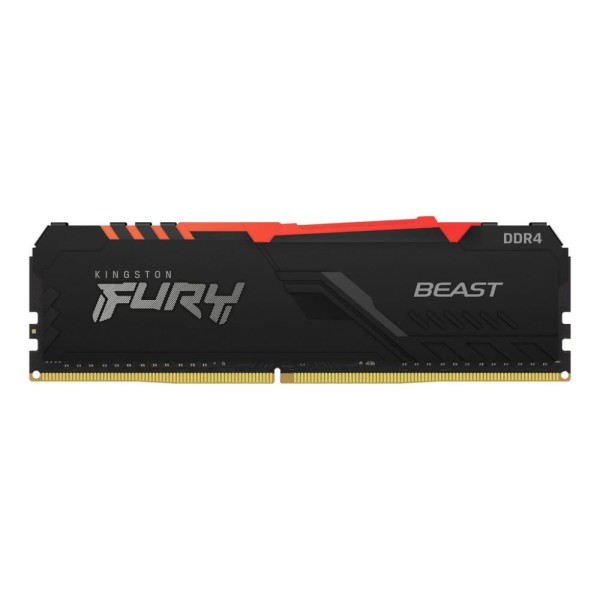 Encontraproduto.com.br - Memória Kingston Fury Beast RGB, 8GB, 1x8GB, 2666MHz, DDR4