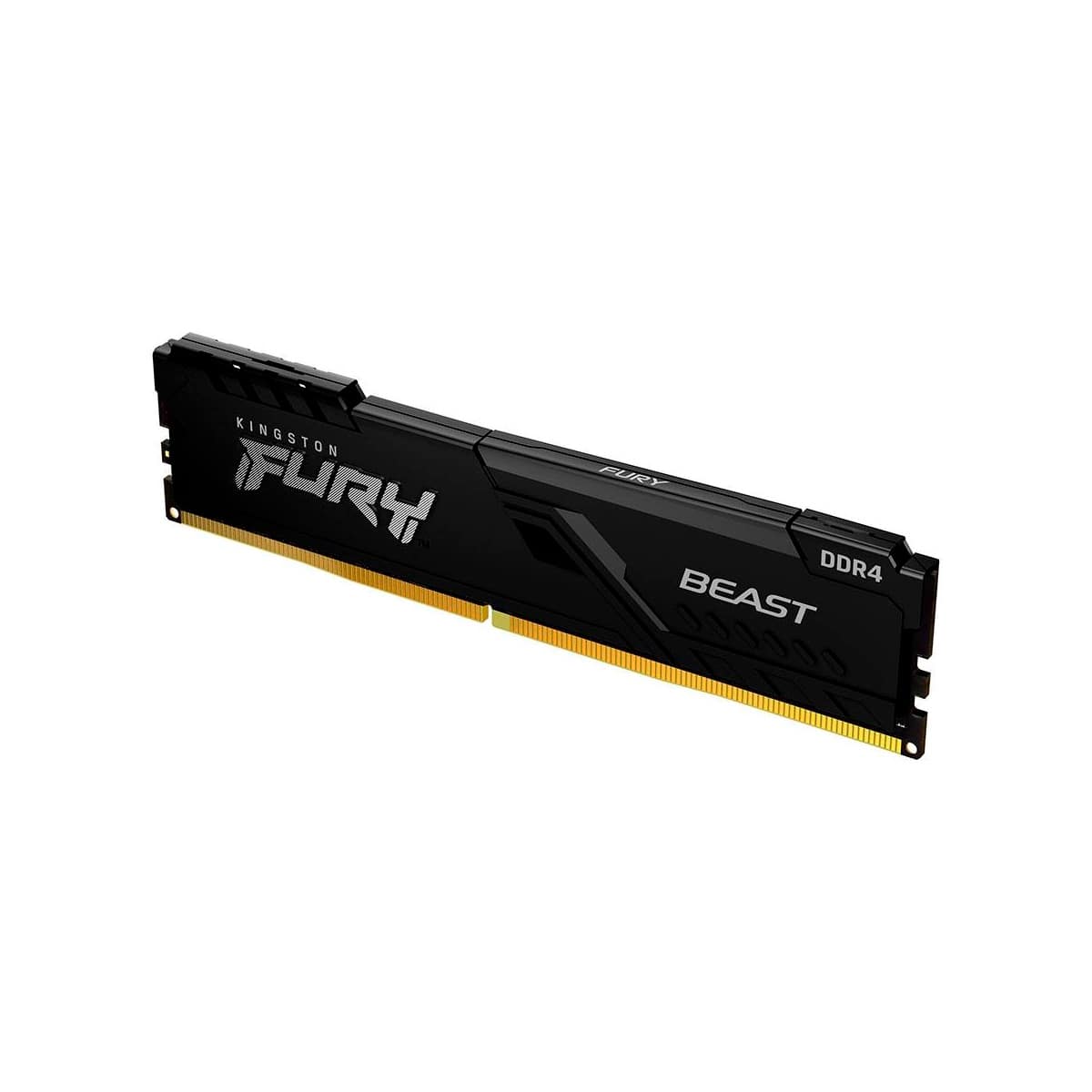Encontraproduto.com.br - Memória Gamer Kingston 16GB DIMM DDR4 3200MHz Fury Beast Black 1,35V 2Rx8 para Desktop