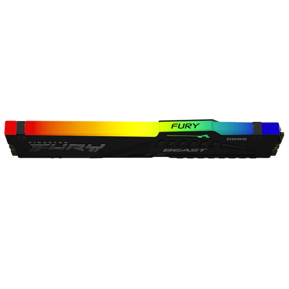 Encontraproduto.com.br - Memória Ram para Desktop 16GB DDR5 5200Mhz Fury Beast RGB KF552C40BBA-16 - Kingston