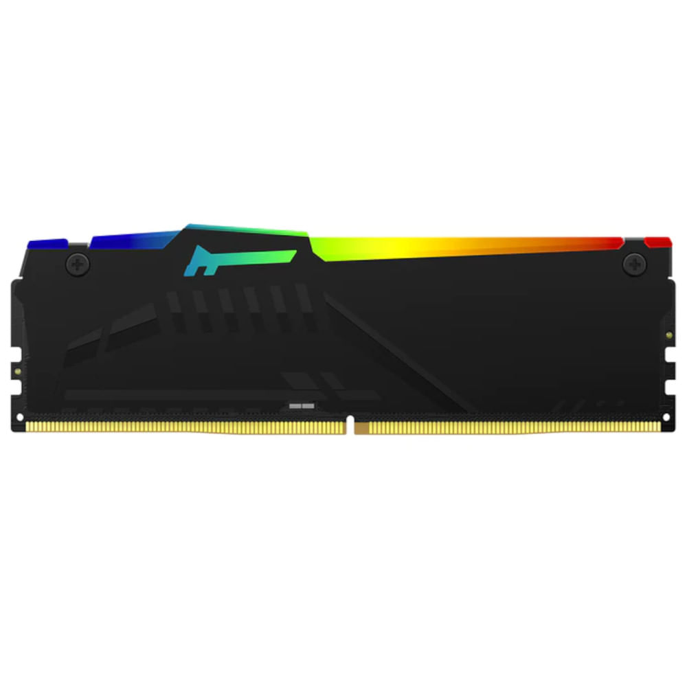 Encontraproduto.com.br - Memória Ram para Desktop 16GB DDR5 5200Mhz Fury Beast RGB KF552C40BBA-16 - Kingston
