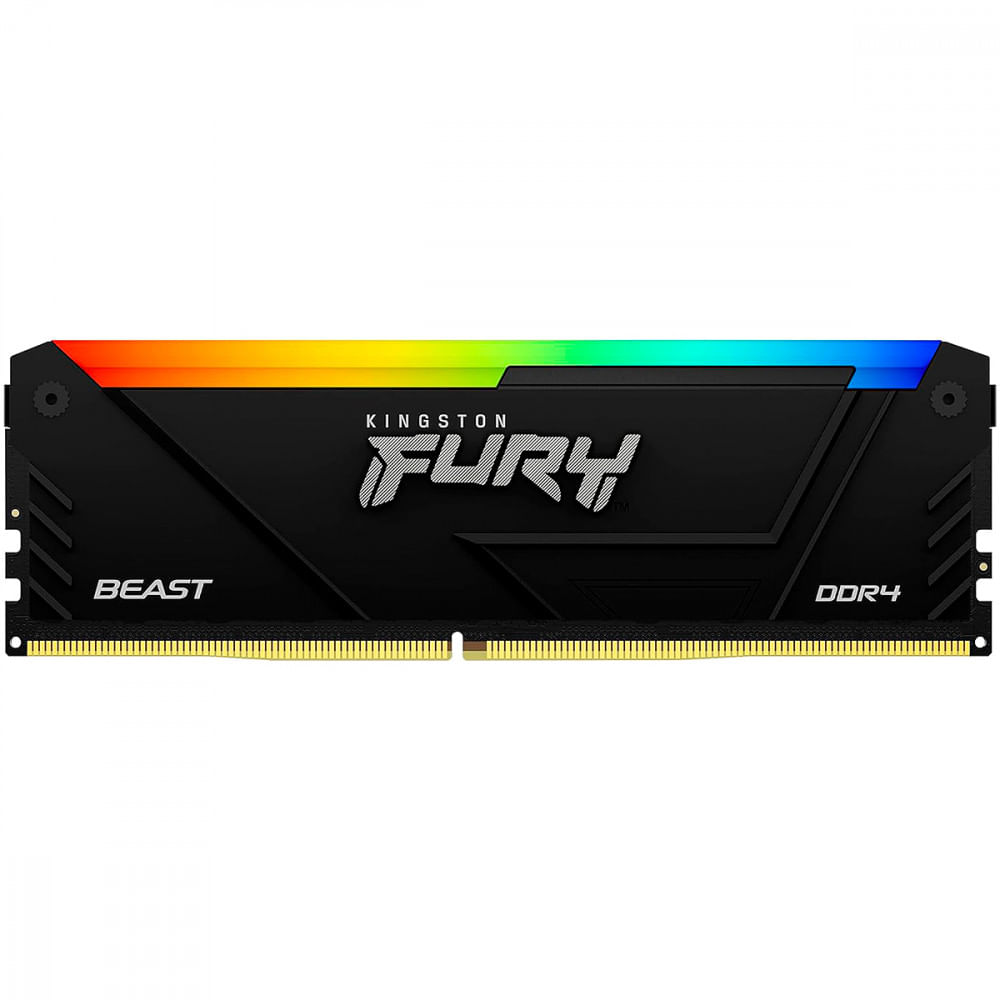Encontraproduto.com.br - Memória Ram para Desktop 32GB DDR4 3200Mhz Fury Beast RGB KF432C16BB2A/32 - Kingston