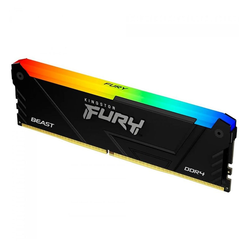 Encontraproduto.com.br - Memória Ram para Desktop 32GB DDR4 3200Mhz Fury Beast RGB KF432C16BB2A/32 - Kingston