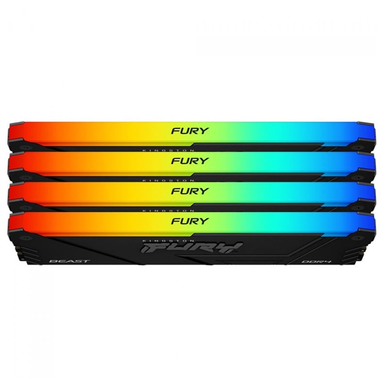 Encontraproduto.com.br - Memória Ram para Desktop 16GB DDR4 3200Mhz Fury Beast RGB KF432C16BB2A/16 - Kingston