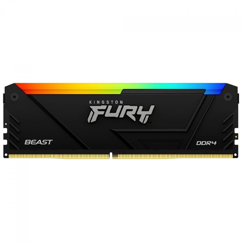 Encontraproduto.com.br - Memória Ram para Desktop 16GB DDR4 3200Mhz Fury Beast RGB KF432C16BB2A/16 - Kingston
