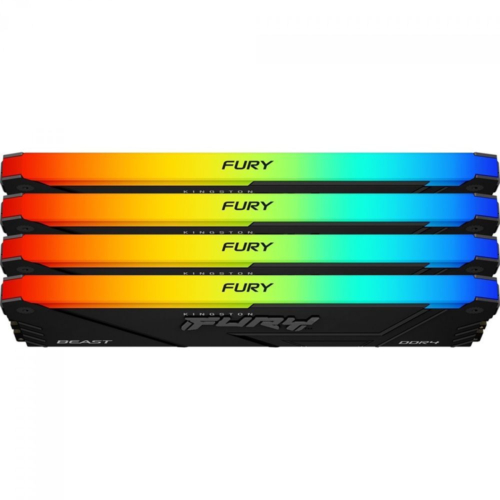 Encontraproduto.com.br - Memória Ram para Desktop 16GB DDR4 3200Mhz Fury Beast RGB KF432C16BB2A/16 - Kingston