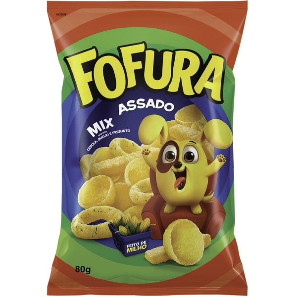 Encontraproduto.com.br - Salgadinho Lucky Fofura Mix Pacote com 80g