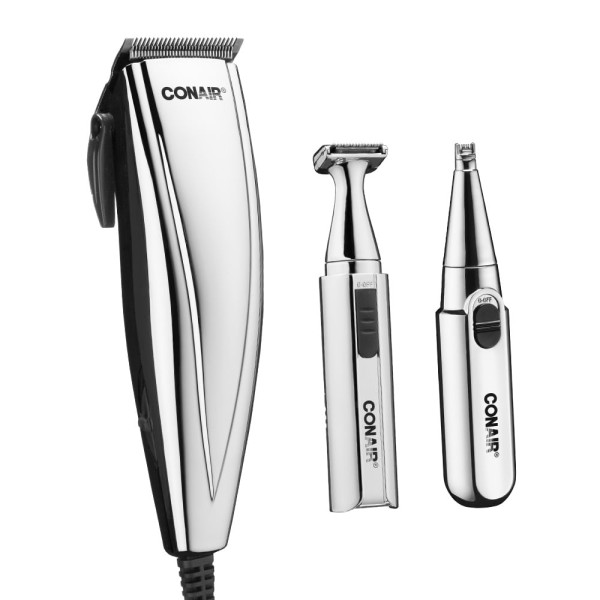 Encontraproduto.com.br - Conjunto de Maquina de Corte com Aparador de Pelos e Trimmer Conair Home Styler