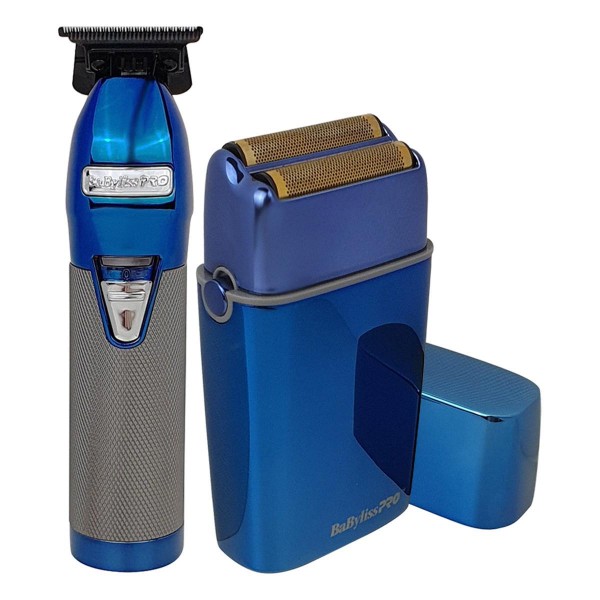 Encontraproduto.com.br - Kit Finale Fx Blue + Máquina De Acabamento - Babyliss Pro