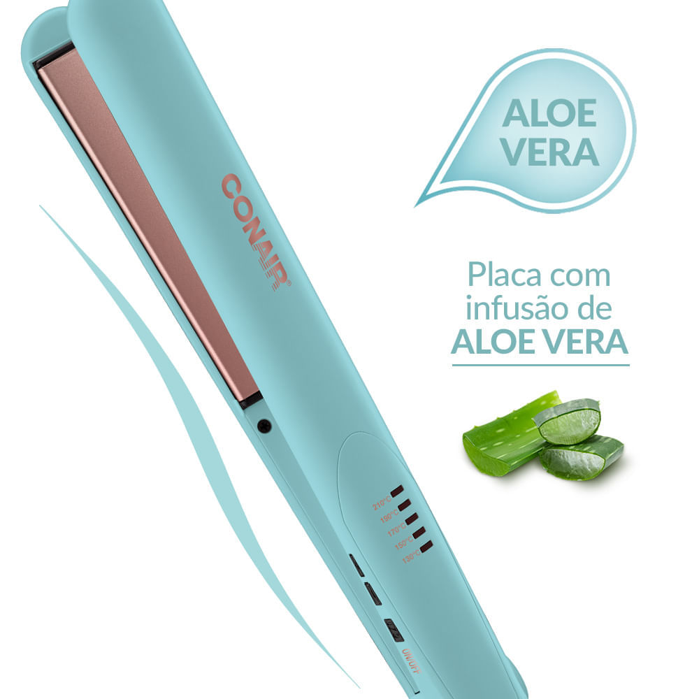 Encontraproduto.com.br - Prancha Conair Infusion  Aloe Vera