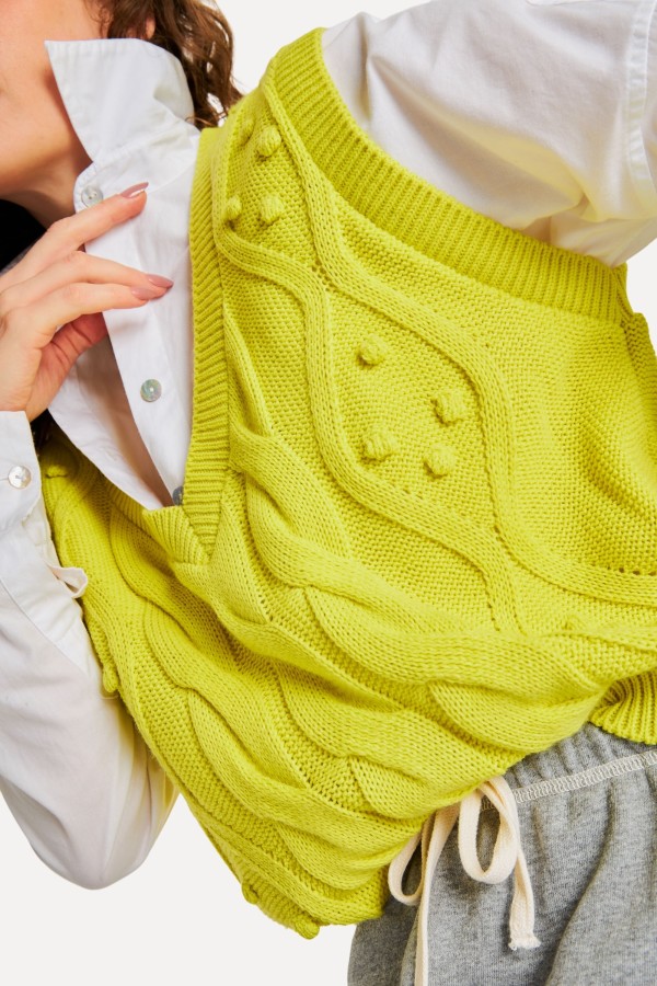 Encontraproduto.com.br - Colete Tricot Trancas