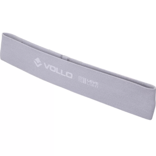 Encontraproduto.com.br - Mini Faixa De Exercício Vollo Poliester Nível Leve Unissex - Cinza Claro