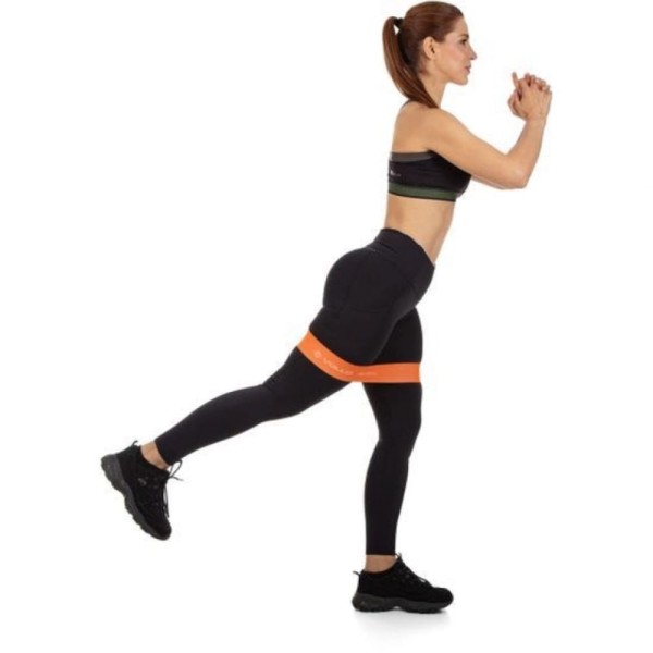 Encontraproduto.com.br - Mini Faixa De Exercício Vollo Poliester Nível Leve Unissex - Cinza Claro