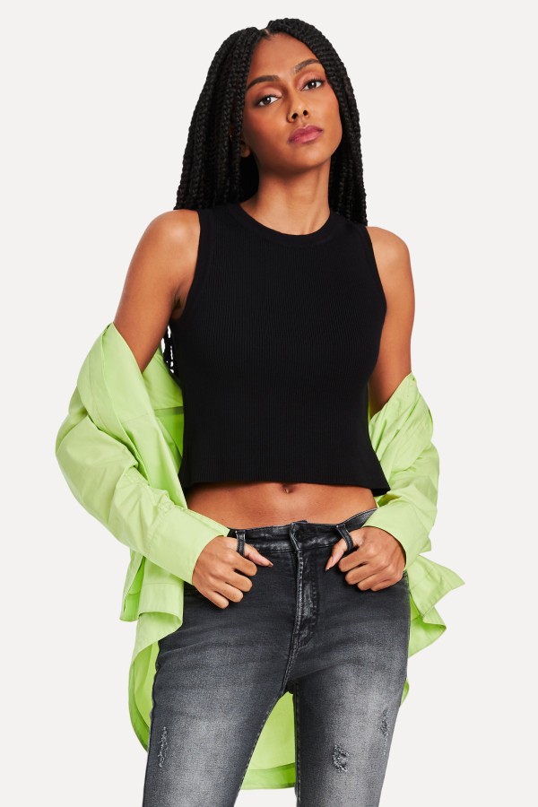 Encontraproduto.com.br - Regata Tricot Rayon