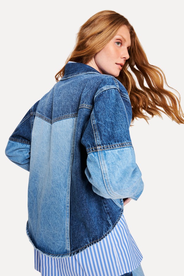 Encontraproduto.com.br - Jaqueta Mix Jeans