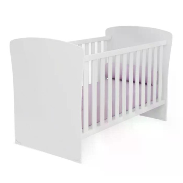 Encontraproduto.com.br - Berço Mini Cama 2484 E Guarda Roupa 2617 Doce Sonho Branco Com Colchao Qmovi