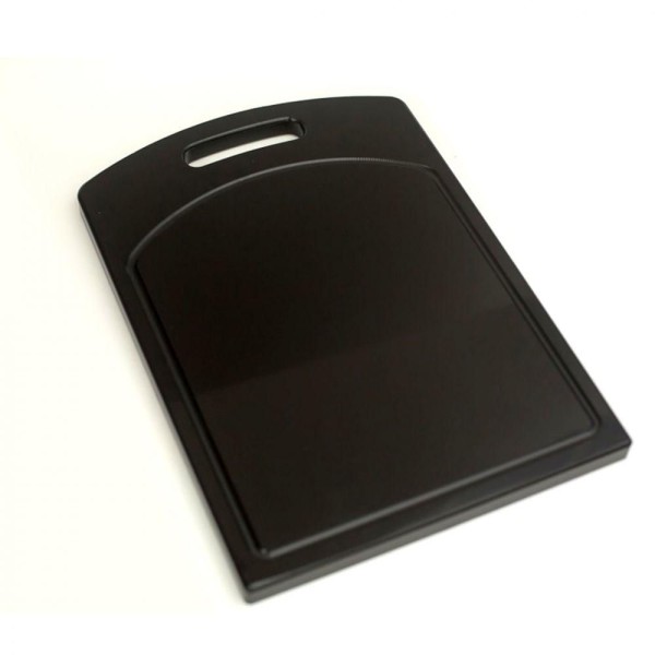 Encontraproduto.com.br - Tabua Corte Polietileno Grossa - Preta 50 x 30 x 2 Churrasco