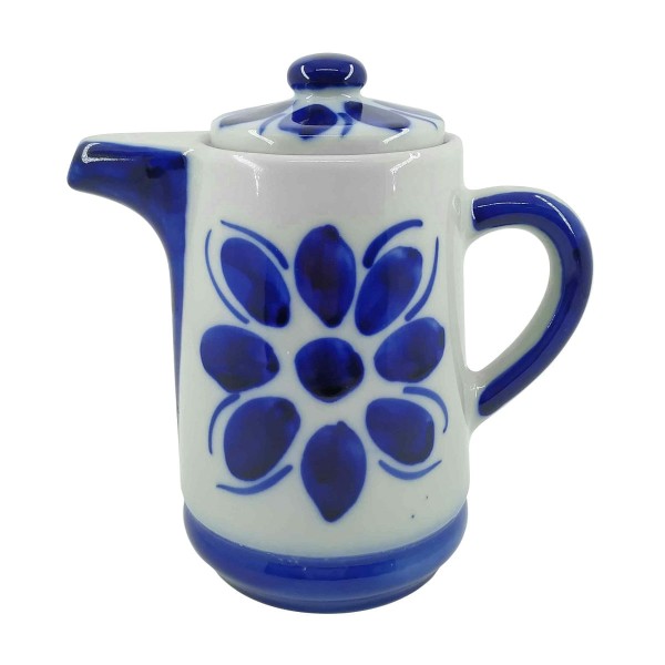 Encontraproduto.com.br - Bule Leiteira de Porcelana Pintada a mão Monte Sião 800ml