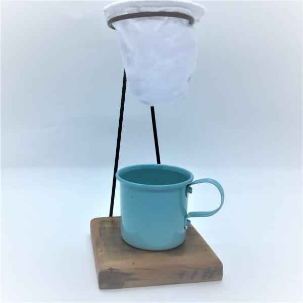 Encontraproduto.com.br - Kit de Café Individual - 1 caneca Azul Claro - Demolição