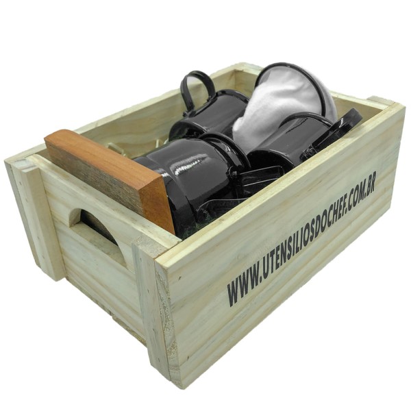 Encontraproduto.com.br - Kit de Café Individual - PRETO - Demolição com engradado