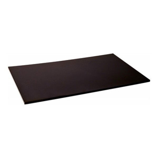 Encontraproduto.com.br - Tabua Corte Lisa polietileno - Preta 60 x 40 x 1,5 - Churrasco