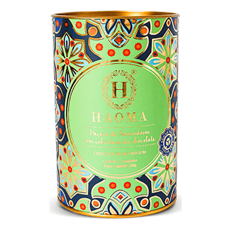 Encontraproduto.com.br - Paçoca de Amendoim com Cobertura de Chocolate 56% Cacau (Sem Açúcar, Lactose e Glúten) 270g - Haoma