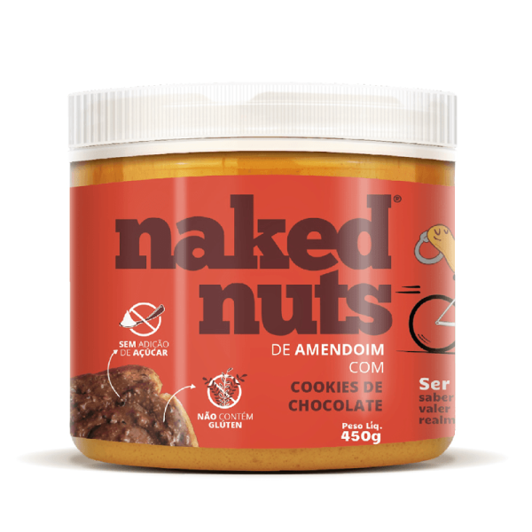 Encontraproduto.com.br - Pasta de Amendoim com Cookies de Chocolate Naked Nuts 450g