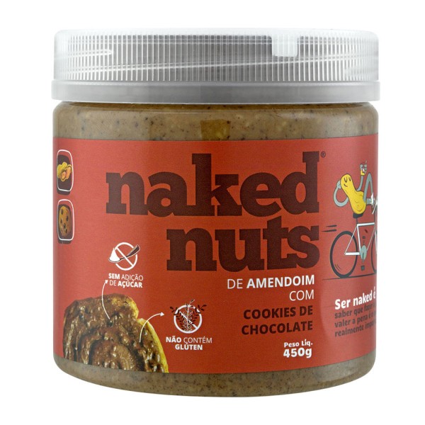 Encontraproduto.com.br - Pasta de Amendoim com Cookies de Chocolate Naked Nuts 450g