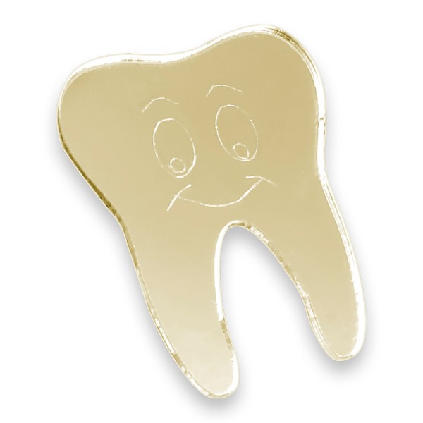 Encontraproduto.com.br - Aplique Com Adesivo Dente Dourado - AGIR