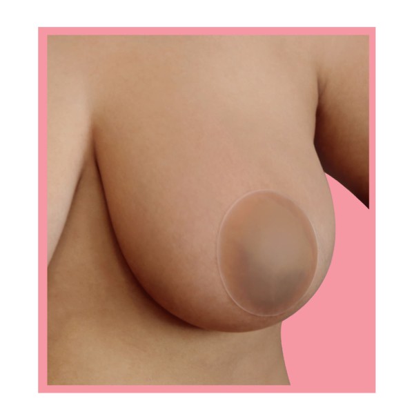 Encontraproduto.com.br - Silicone Adesivo Invisible para Seios That Girl - Marron