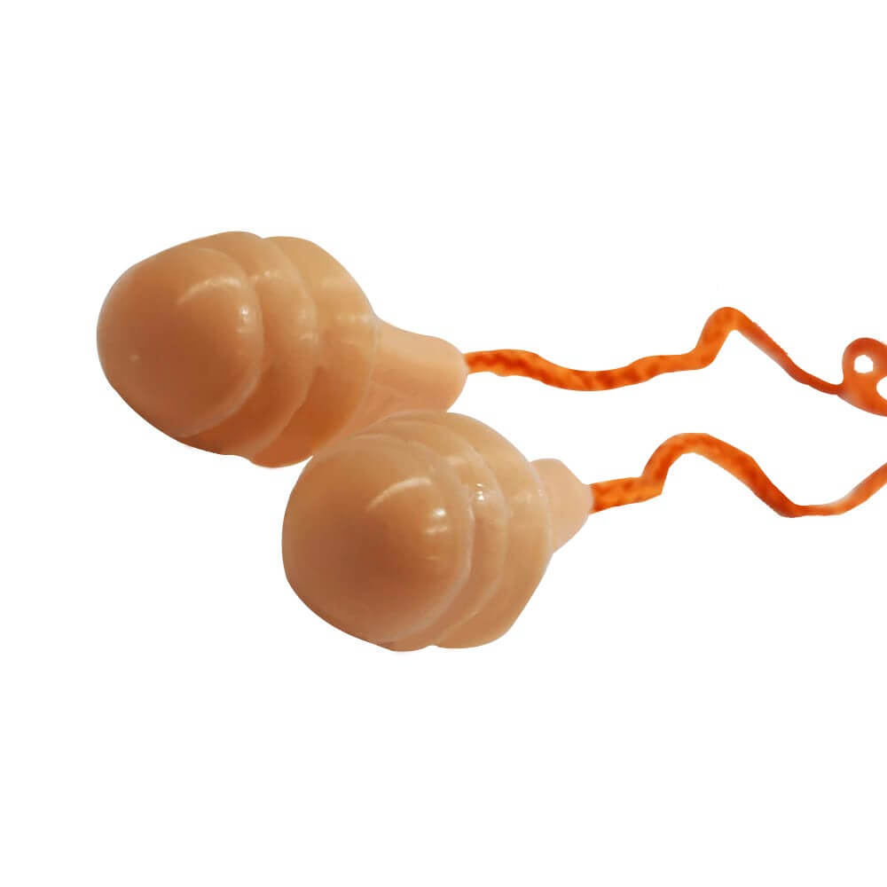 Encontraproduto.com.br - Protetor Auditivo Auricular Silicone Elastobor Laranja 13dB