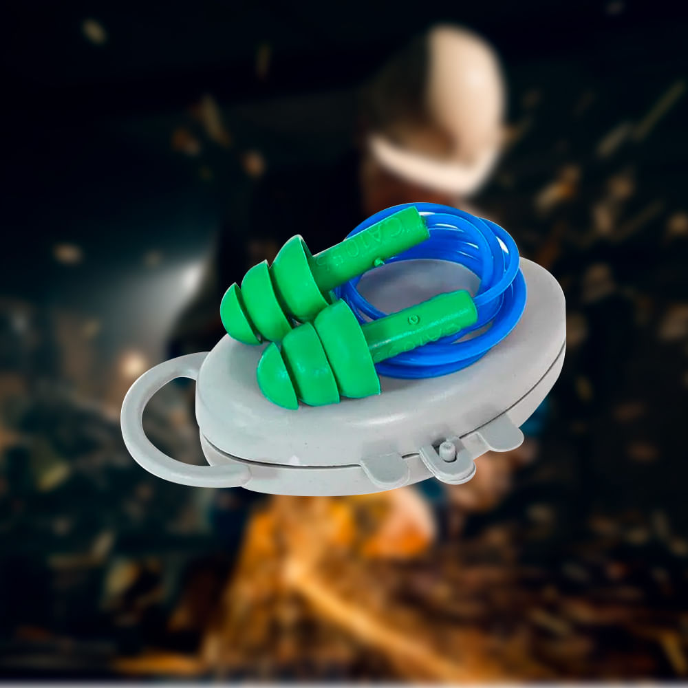 Encontraproduto.com.br - Protetor Distray Auditivo Auricular Copolimero Verde 17 Db