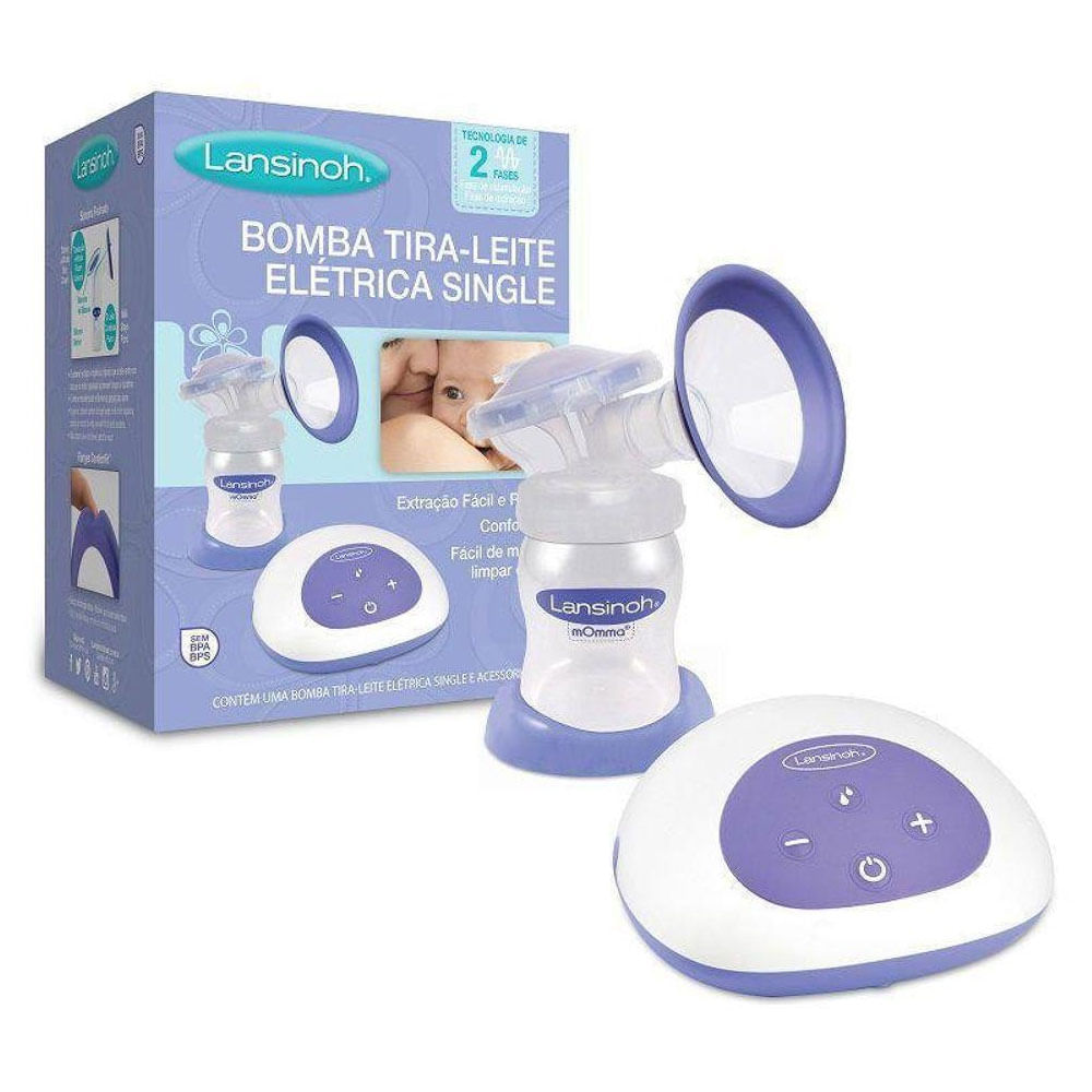 Bomba Tira-Leite Materno Elétrica Single Lansinoh Bivolt