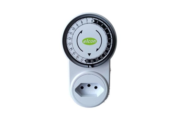 Encontraproduto.com.br - Timer Analógico Temporizador Programável Tomada Bivolt Elcon TM-22