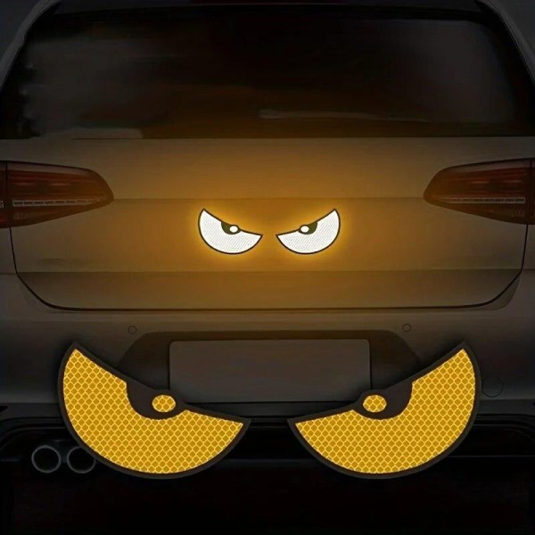 Encontraproduto.com.br - Adesivos Reflexivos de Segurança para Carro - Par com 2 Peças