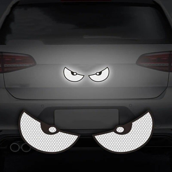Encontraproduto.com.br - Adesivos Reflexivos de Segurança para Carro - Par com 2 Peças