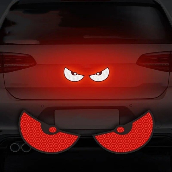 Encontraproduto.com.br - Adesivos Reflexivos de Segurança para Carro - Par com 2 Peças