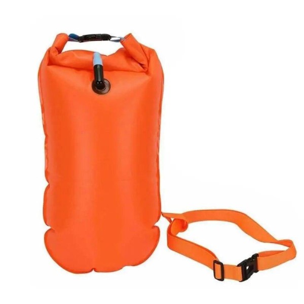 Encontraproduto.com.br - Flutuador Inflável para Natação com Cintura e Bolsa à Prova dágua