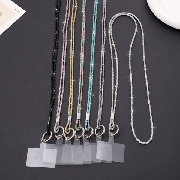 Encontraproduto.com.br - Cordão de celular de strass de luxo com case de diamante